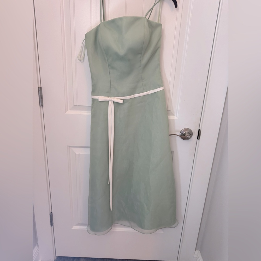 Vintage Elegant Mint Green Spaghetti Strap Dress women’s size 6 #37